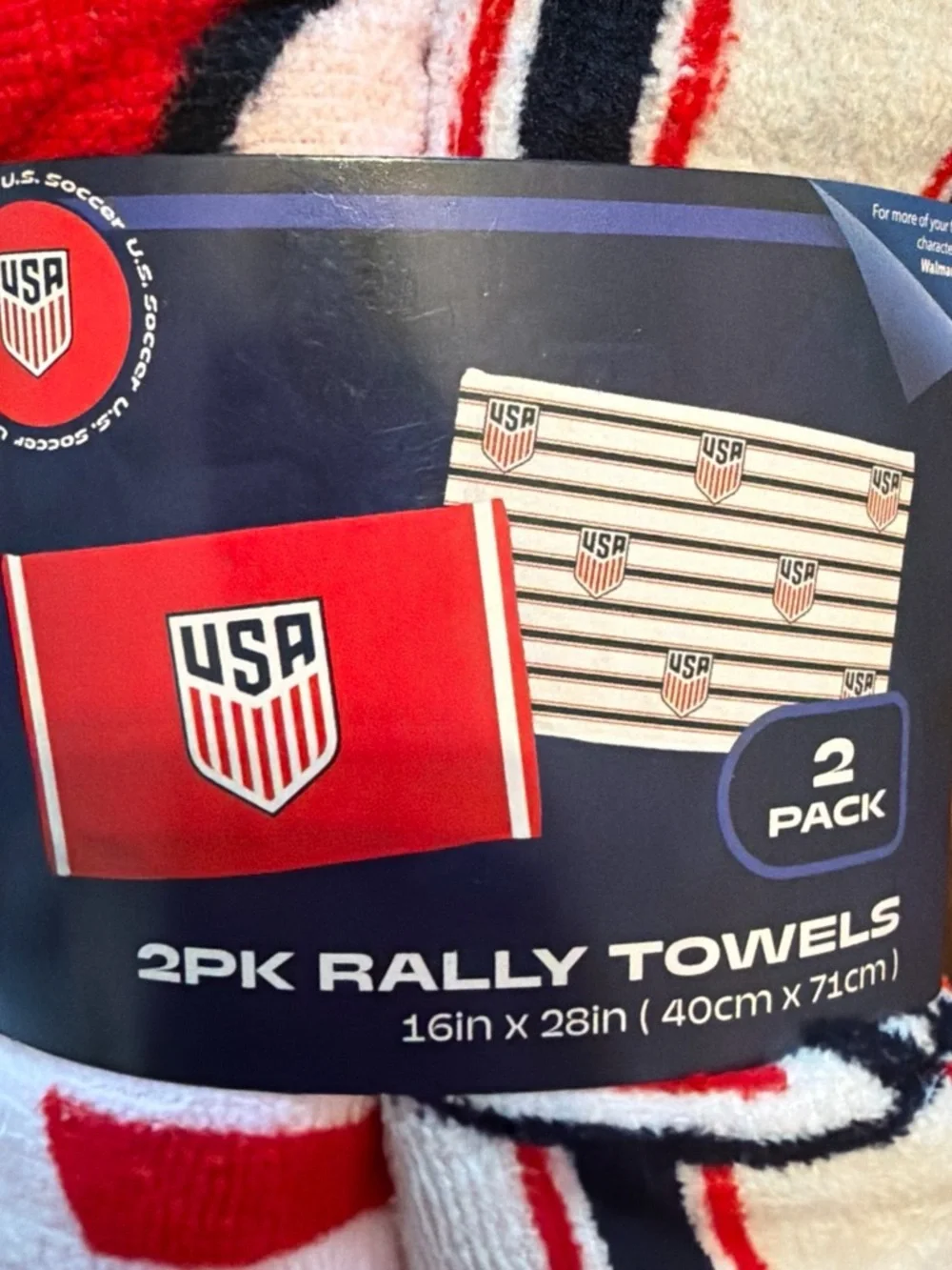 2 pack USA Soccer Olympic rally towels combo bundle NEW